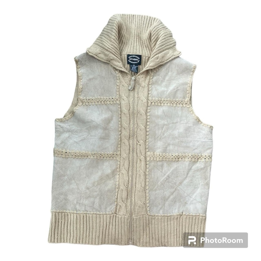 Vintage Y2K 2000’s Designers Studio Original Genuine leather vest